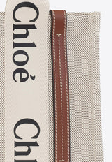Woody Canvas Top Handle Bag