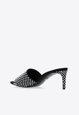 كعب كييرا 65 مفتوح من الخلف مزين بأحجار الراين