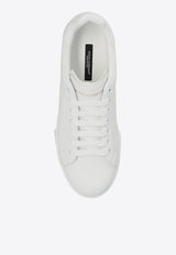 Dolce & Gabbana Portofino Low-Top Leather Sneakers White CK2277 AV066-89642