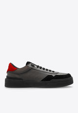 Dolce & Gabbana New Roma Leather Low-Top Sneakers Black CS2275 AW290-8B836