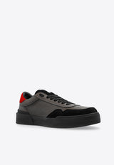 Dolce & Gabbana New Roma Leather Low-Top Sneakers Black CS2275 AW290-8B836