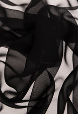 Chiffon Veil Silk Scarf