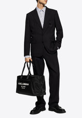 Dolce & Gabbana Single-Breasted DG Logo Wool Blazer Navy Blue G2NW0Z FU28E-N0000