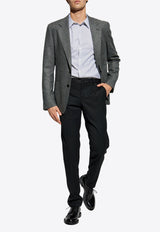 Dolce & Gabbana Single-Breasted Wool Blend Blazer Grey G2TW2T FMCA0-S8291