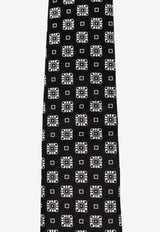 Dolce & Gabbana Silk Patterned Tie Black GT147E G0JRJ-N0004