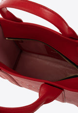 حقيبة توت صغيرة من الجلد المحبب