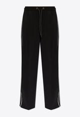 Moncler Side Logo Satin Track Pants Black J20932A00011 596WF-999