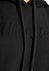 Moncler Stitched Logo Hooded Mini Dress Black J20938I00010 899RB-999