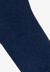 Dolce & Gabbana Kids Boys DG Logo Print Socks Navy Blue LBKAE5 JBCDM-S9004
