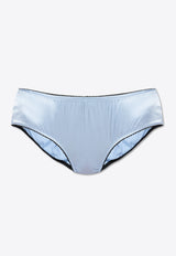 Scalloped-Edge Satin Panties