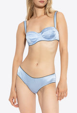 Scalloped-Edge Satin Panties