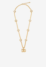 DG Logo Pendant Chain Necklace