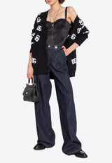 Lace-Trimmed Silk Bodysuit