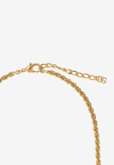 قلادة بحلية شعار على شكل قلب