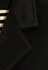 Max Mara Rebus Wool-Blend Short Coat Black REBUS 2421086011-003