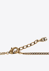 Faux-Pearl DG Logo Pendant Necklace