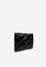 Kira Quilted Leather Pouch Bag