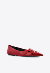 Marc Jacobs The Kat Pointed-Toe Ballet Flats Red 2F4FFL001F11 0-641