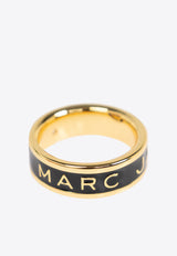 Marc Jacobs The Logo Enamel Ring Black 2R4JRN001J41 0-972