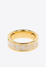 Marc Jacobs The Logo Enamel Ring White 2R4JRN001J41 0-109
