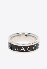 Marc Jacobs The Logo Enamel Ring Black 2R4JRN001J41 0-047