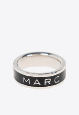 Marc Jacobs The Logo Enamel Ring Black 2R4JRN001J41 0-047