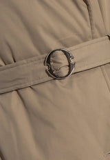 Alexander McQueen Double-Breasted Belted Raincoat Beige 808007 QFAA0-2001