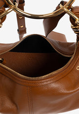 Small Bracelet Leather Hobo Bag