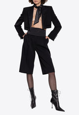 Wool-Blend Spencer Tuxedo Blazer