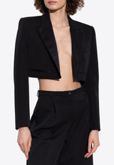 Wool-Blend Spencer Tuxedo Blazer