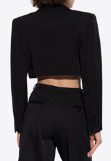 Wool-Blend Spencer Tuxedo Blazer