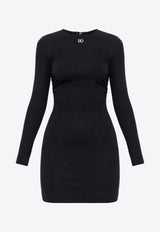 Dolce & Gabbana DG Logo Plaque Mini Dress Black F6ACQT FUGPN-N0000