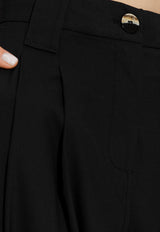 GANNI Straight-Leg Tailored Pants Black F8075 6627-099