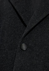 Oversized Single-Breasted Wool Coat