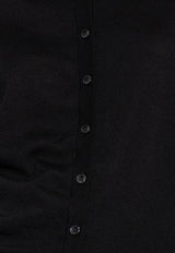 Cashmere and Silk Crewneck Cardigan