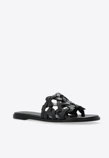 Gianvito Rossi Amalfi Leather Slippers Black G15970 05CUO-CLNNERO