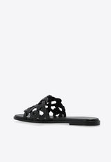 Gianvito Rossi Amalfi Leather Slippers Black G15970 05CUO-CLNNERO
