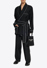 رداء بطيات صدر شاول مع حواف مبطنة