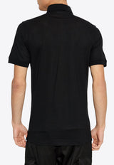 Dolce & Gabbana Chest Embroidered-Logo Polo T-shirt Black G8SG0Z G7N4P-N0000