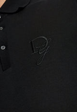 Dolce & Gabbana Chest Embroidered-Logo Polo T-shirt Black G8SG0Z G7N4P-N0000