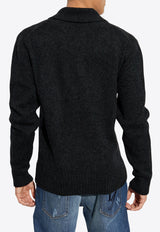 Polo-Neck Alpaca -Blend Sweater
