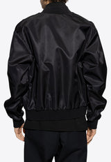 Dolce & Gabbana Logo-Patch Zip-Up Jacket Black G9VD2T FUMNQ-N0000