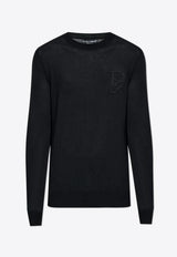 Logo Crewneck Cashmere Sweater