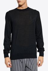 Logo Crewneck Cashmere Sweater