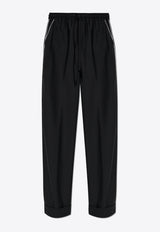 Contrast-Trims Lounge Pants