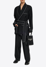 Contrast-Trims Lounge Pants