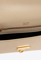 Tom Ford Wallis Leather Shoulder Bag Cream L1832 LCL442X-1J016