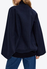 Max Mara Zenone Wool Jacket Navy Blue ZENONE 2421086113-005