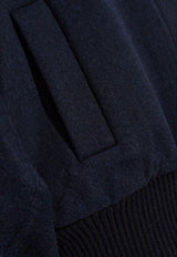 Max Mara Zenone Wool Jacket Navy Blue ZENONE 2421086113-005