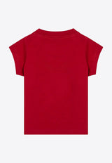 Balenciaga Keep Calm Cropped T-shirt Red 807341TRVC7/P_BALEN-6540